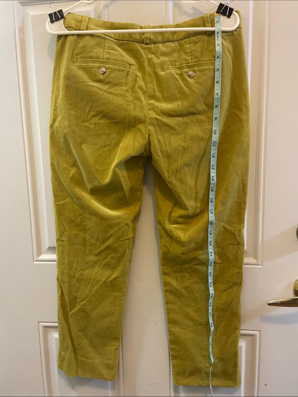 Banana Republic Mustard Green Corduroy Pants